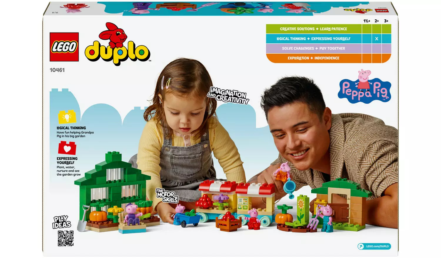 LEGO DUPLO Peppa Pig Grandpa Pig’s Garden & Greenhouse | Ages 2+ | Model 10461 | New LEGO