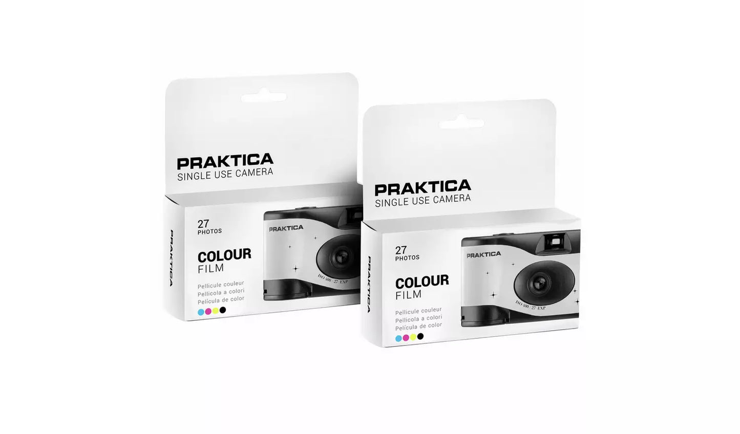 Praktica Single Use 27 Shot Disposable Camera 2 Pack (New) Praktica