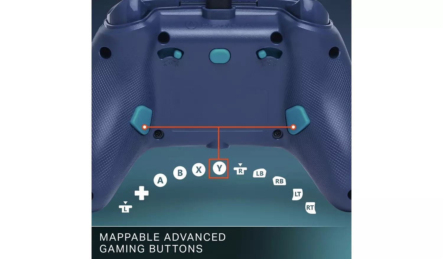 PowerA Advantage Xbox Wired Controller – Blue (New) PowerA
