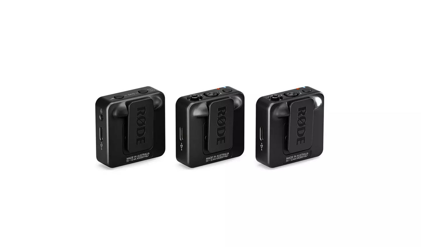 RØDE Wireless GO Gen 3 Dual-Channel Wireless Microphone System – Black (New) RØDE
