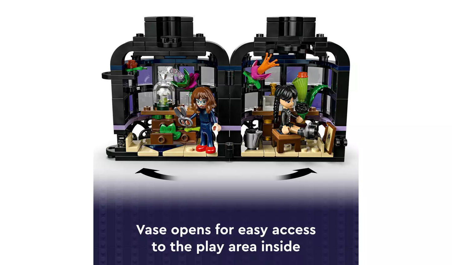 LEGO Wednesday Black Dahlia Flower Toy with Mini Dolls | Ages 9+ | Model 76784 | New LEGO