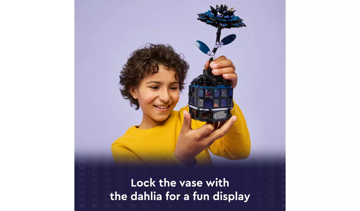 LEGO Wednesday Black Dahlia Flower Toy with Mini Dolls | Ages 9+ | Model 76784 | New LEGO