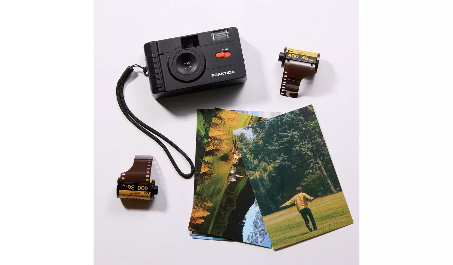 Praktica 35mm Reusable Film Camera – Black (New) Praktica