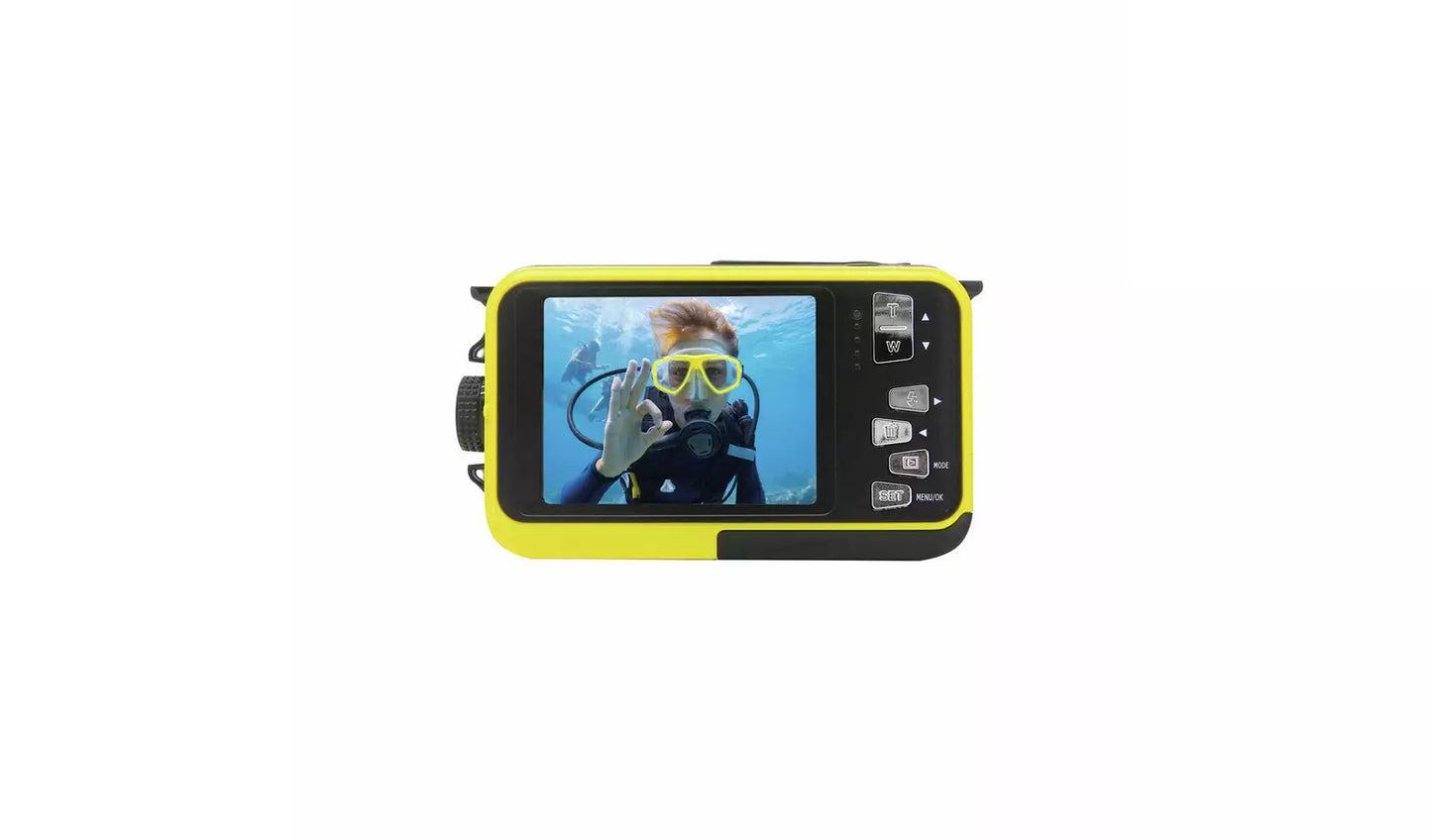 Aquapix W3027 Wave Waterproof Digital Camera - Yellow (New) Aquapix