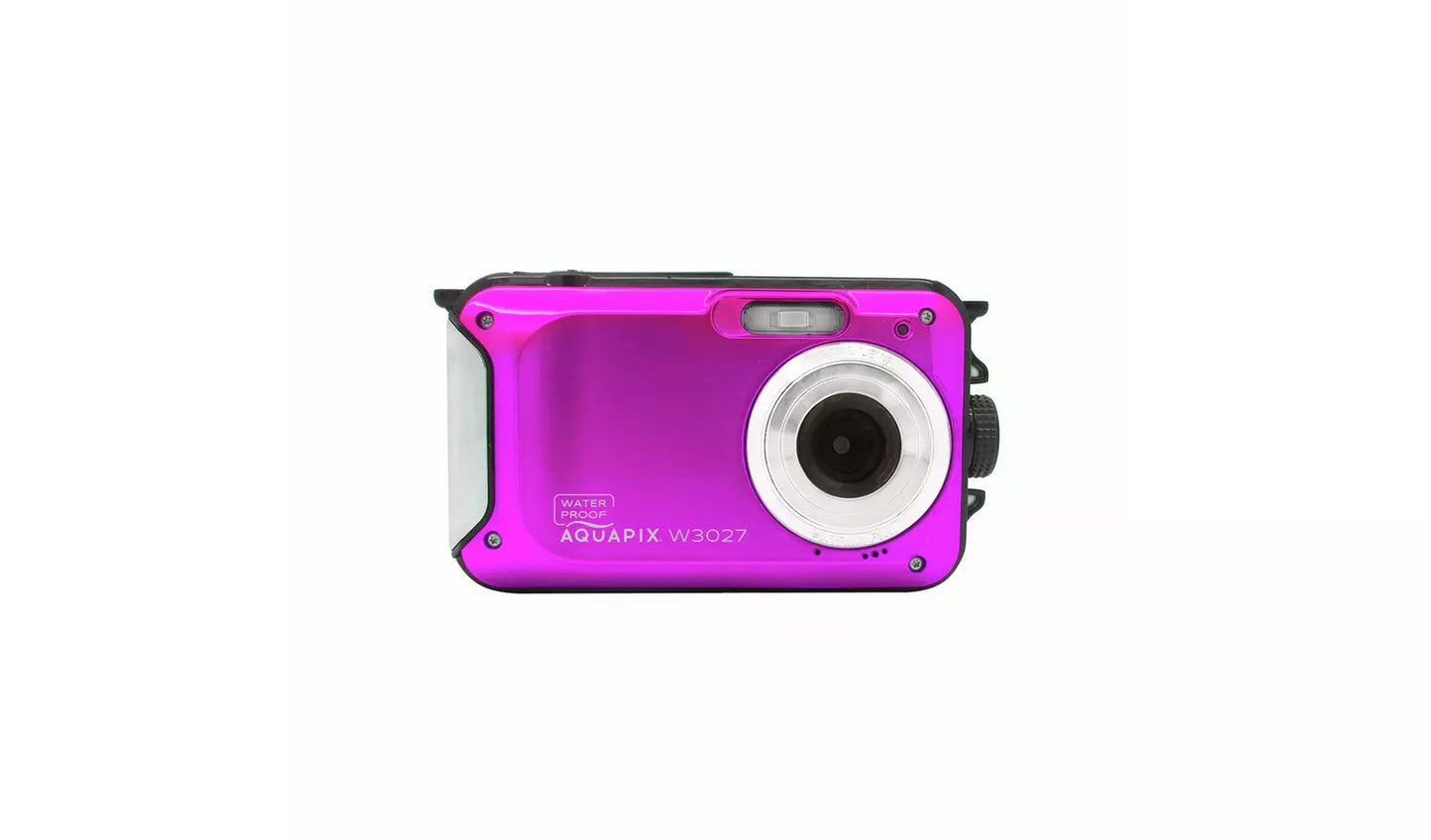 Aquapix W3027 Wave Waterproof Digital Camera - Pink (New) Aquapix
