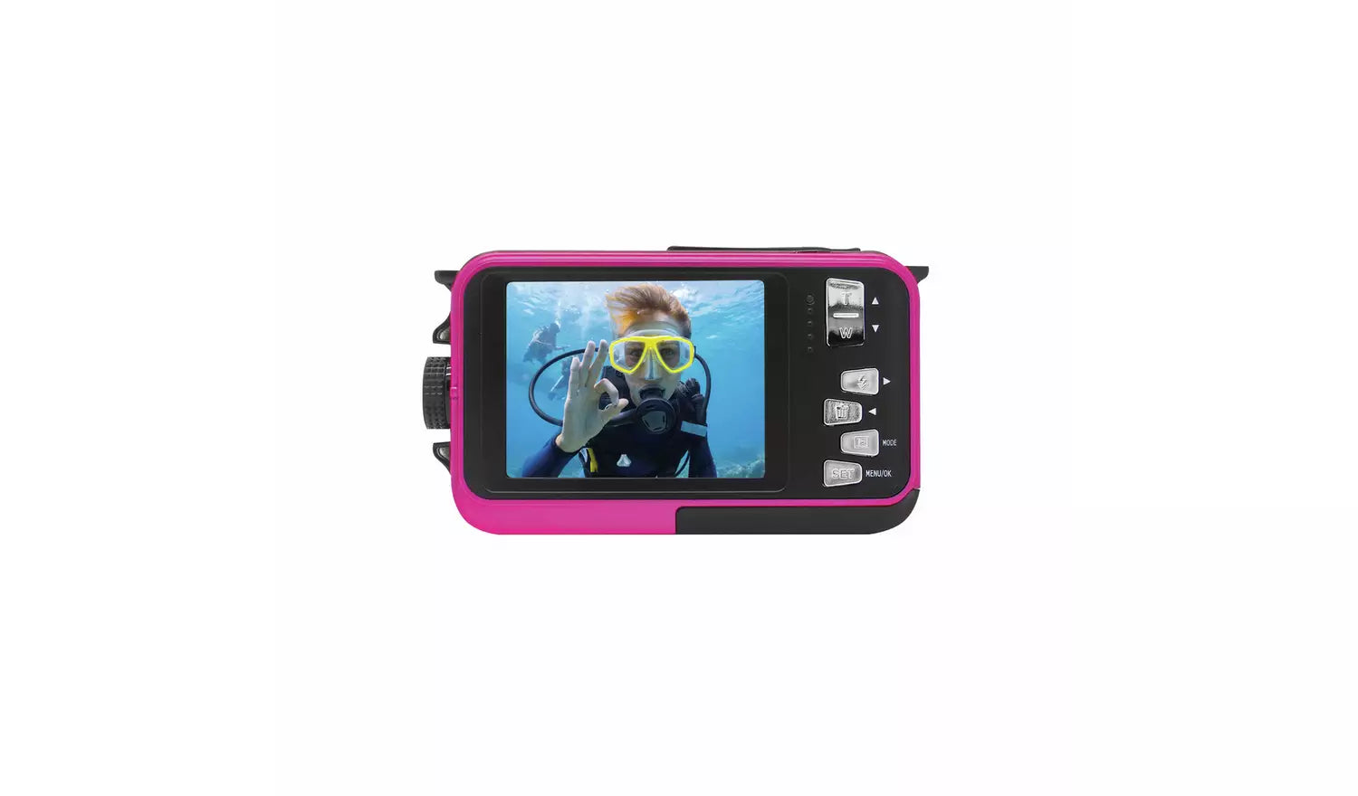 Aquapix W3027 Wave Waterproof Digital Camera - Pink (New) Aquapix