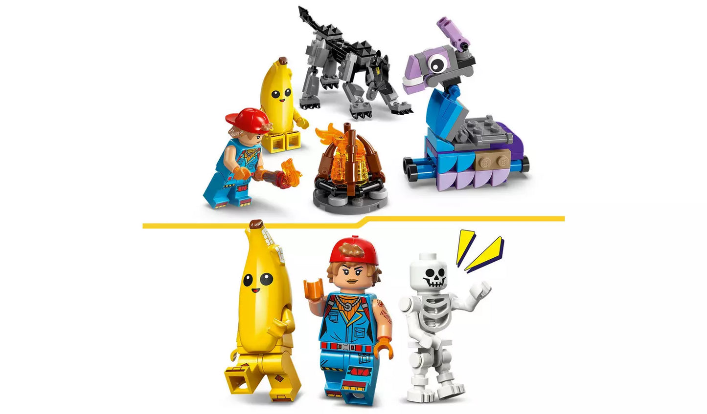 LEGO Fortnite Peely & Sparkplug’s Camp Gaming Toy Set | Ages 7+ | Model 77075 | New LEGO