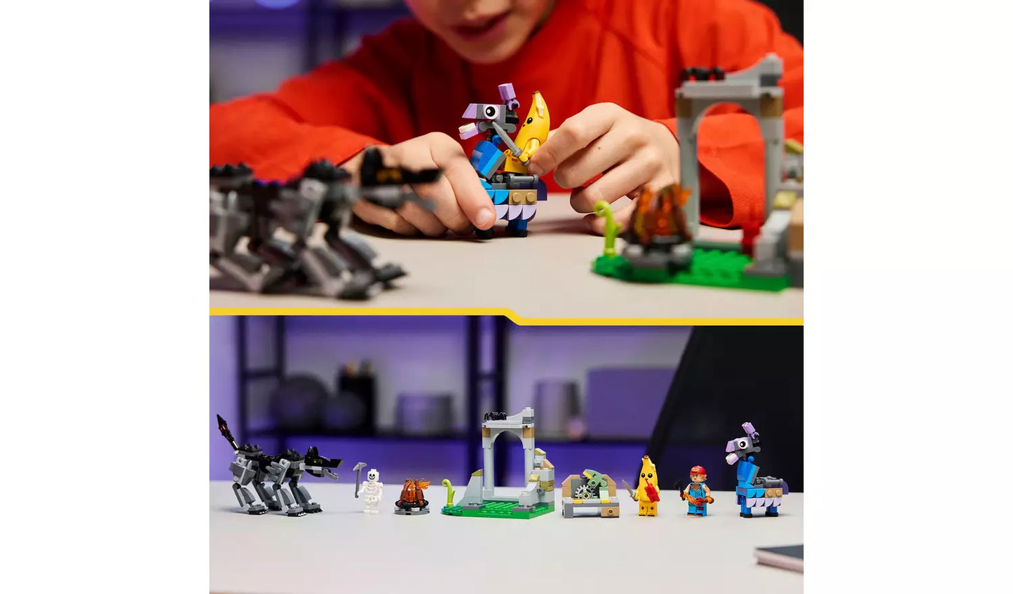LEGO Fortnite Peely & Sparkplug’s Camp Gaming Toy Set | Ages 7+ | Model 77075 | New LEGO