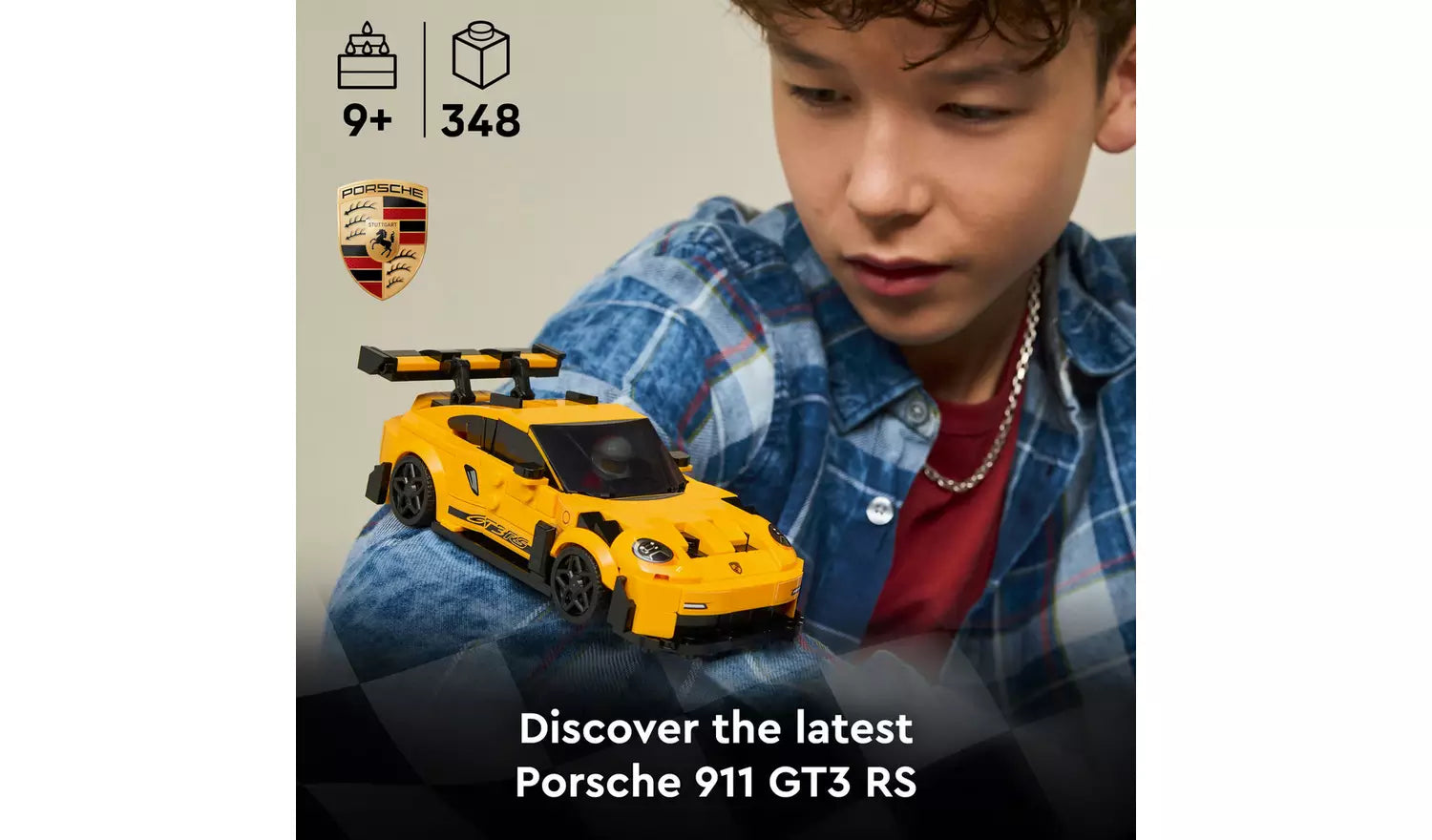 LEGO Speed Champions Porsche 911 GT3 RS Super Car Toy | Ages 9+ | Model 77239 | New LEGO