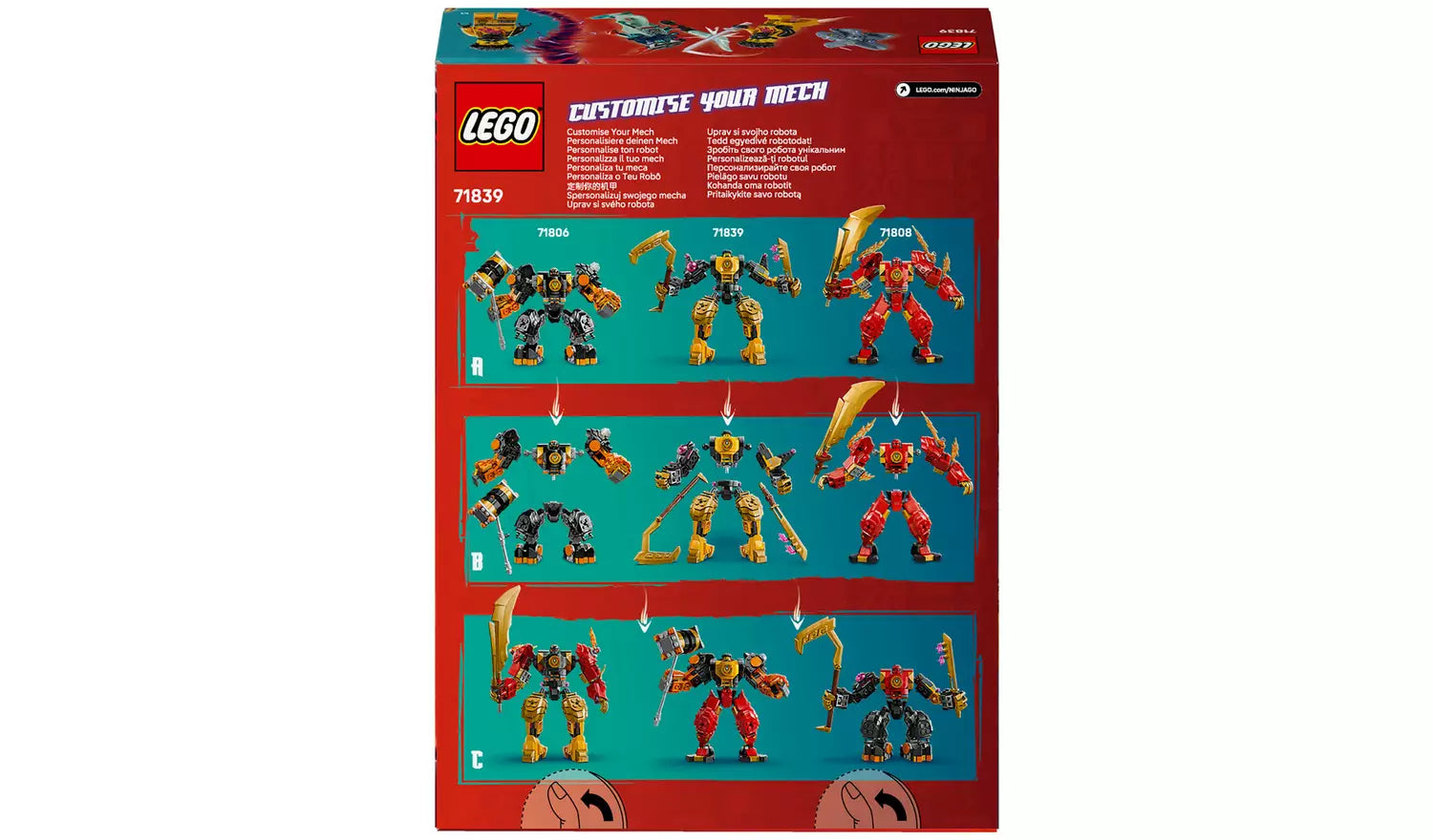 LEGO NINJAGO Arin’s Spinjitzu Battle Mech Toy Set | Ages 7+ | Model 71839 | New LEGO