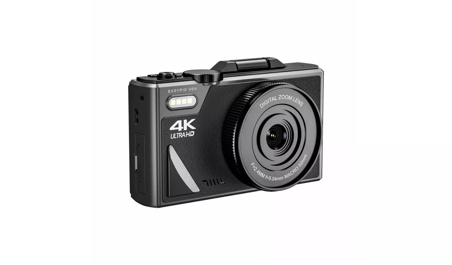 Easypix V64 Flip 4K Vlogging Digital Camera (New) Easypix