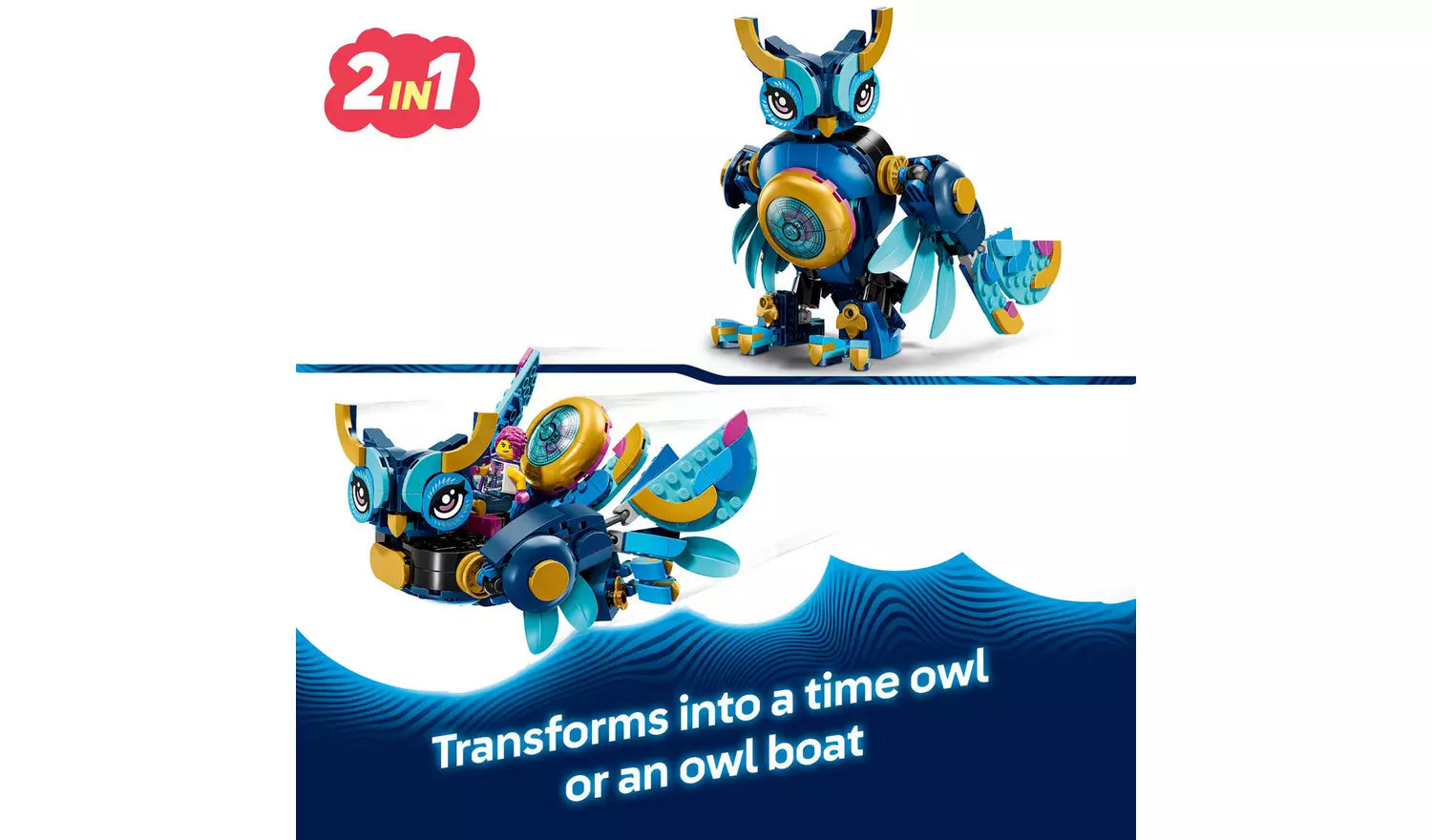 LEGO DREAMZzz 2in1 Zoey’s Time Owl Toy Building Set | Ages 8+ | Model 71494 | New LEGO