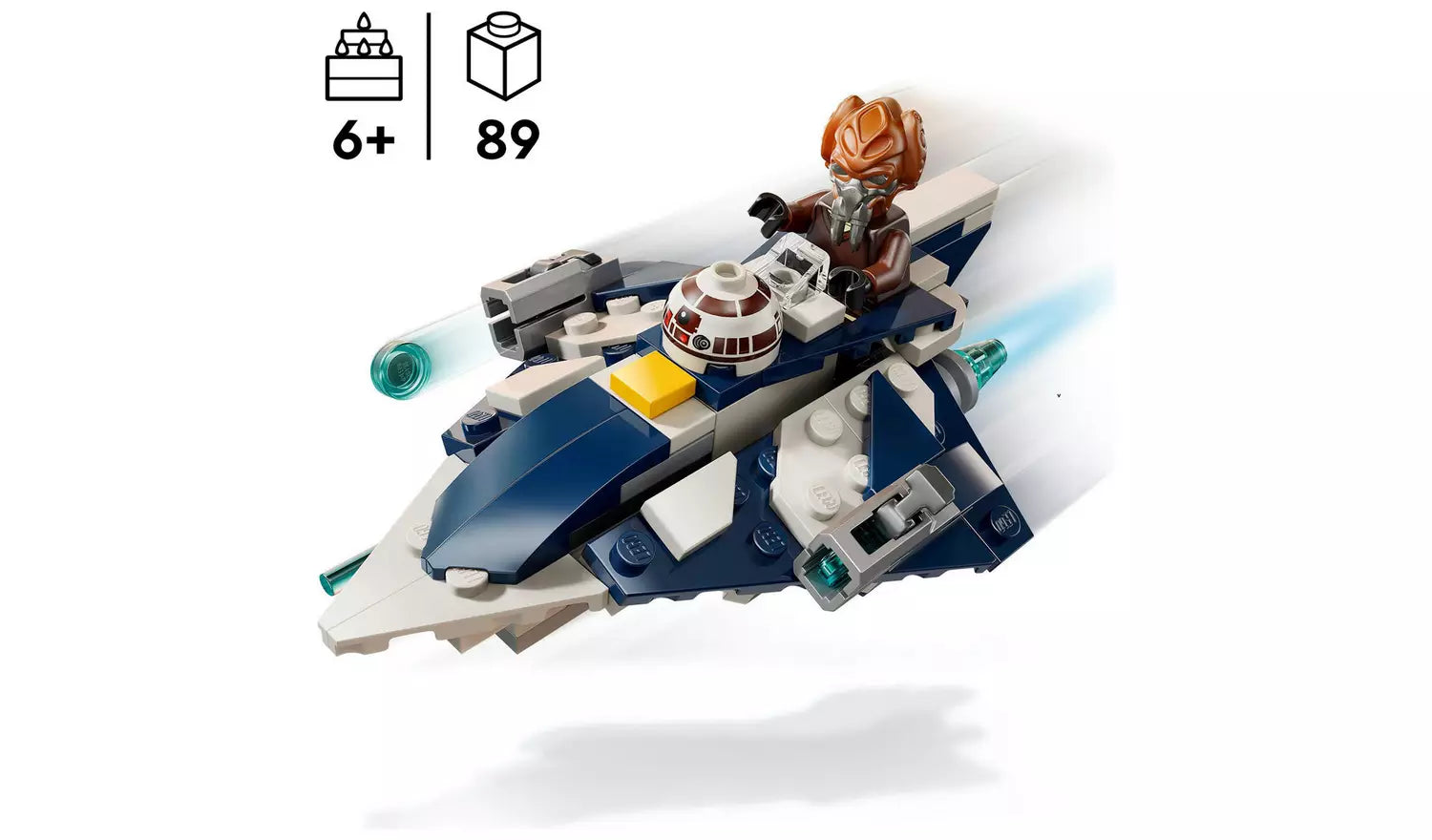 LEGO Star Wars Plo Koon Jedi Starfighter Microfighter | Ages 6+ | Model 75400 | New LEGO