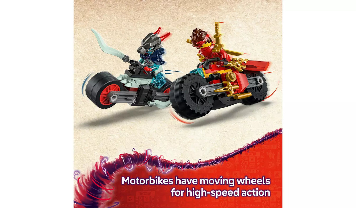 LEGO NINJAGO Kai’s Motorcycle Speed Race Building Toy | Ages 6+ | Model 71838 | New LEGO
