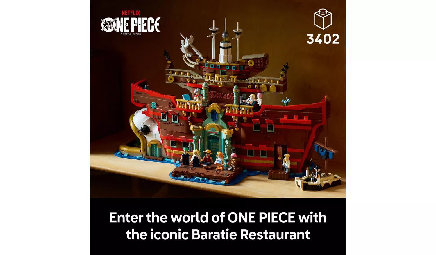 LEGO ONE PIECE Baratie Floating Restaurant 75640 | Ages 18+ | New LEGO