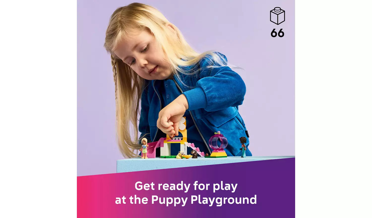 LEGO Friends Puppy Playground Toy with Pet Dog Figures | Ages 4+ | Model 42665 | New LEGO
