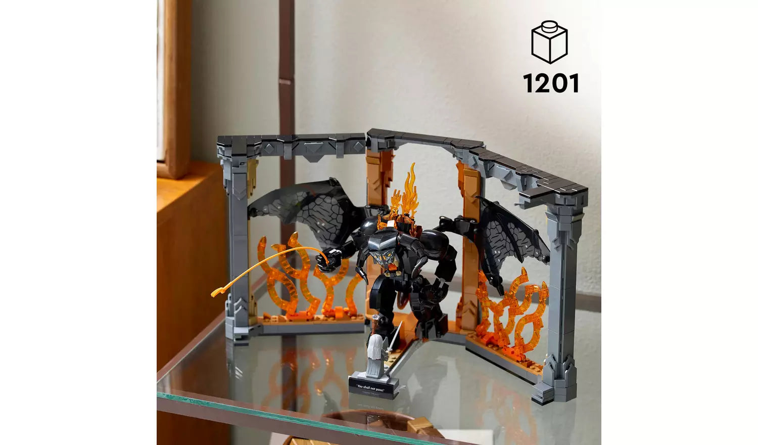 LEGO Icons The Lord of the Rings Balrog Book Nook Set for Adults | Ages 18+ | Model 10367 | NEW LEGO