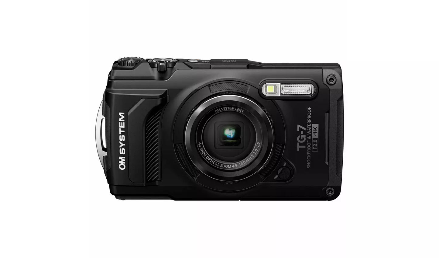OM System TG-7 Tough Compact Camera Black (New) OM System