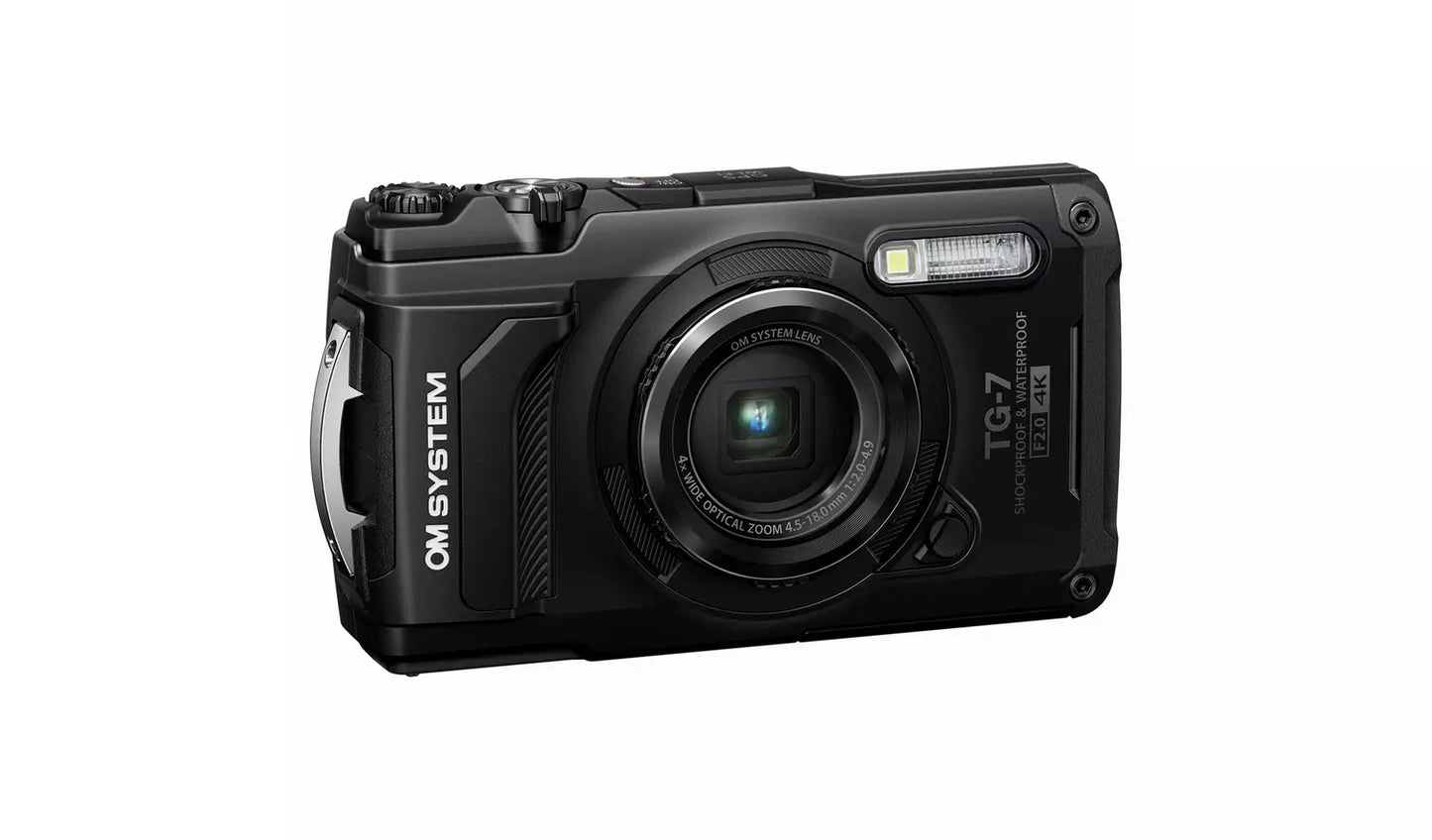 OM System TG-7 Tough Compact Camera Black (New) OM System