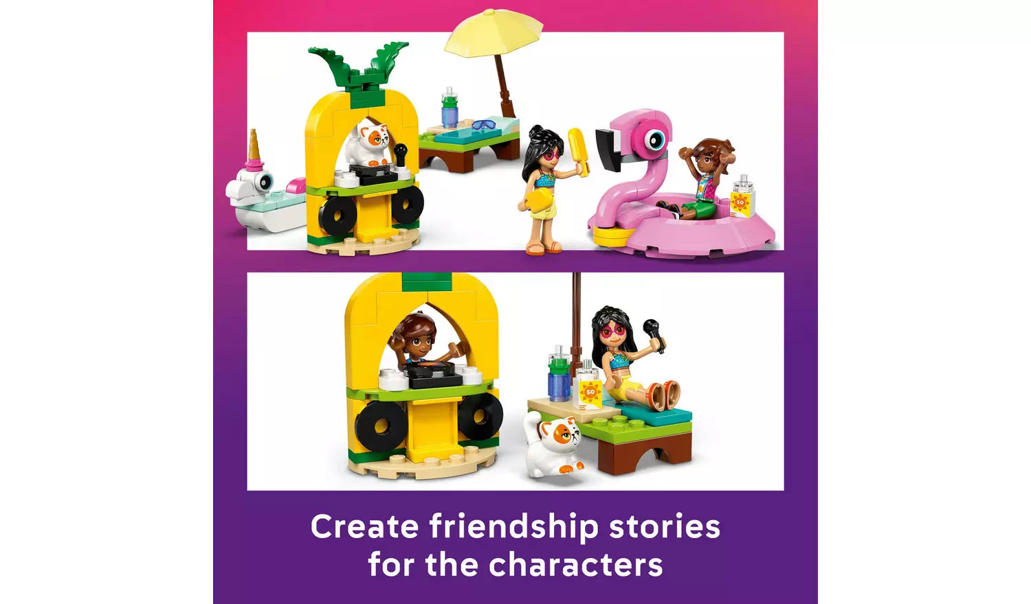 LEGO Friends Unicorn & Flamingo Pool Party Set Kid Toy | Ages 5+ | Model 42658 | New LEGO