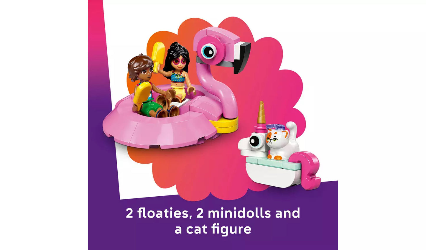 LEGO Friends Unicorn & Flamingo Pool Party Set Kid Toy | Ages 5+ | Model 42658 | New LEGO