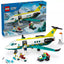 LEGO City Emergency Air Ambulance Plane Toy Playset | Ages 6+ | Model 60465 | New LEGO