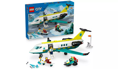 LEGO City Emergency Air Ambulance Plane Toy Playset | Ages 6+ | Model 60465 | New LEGO
