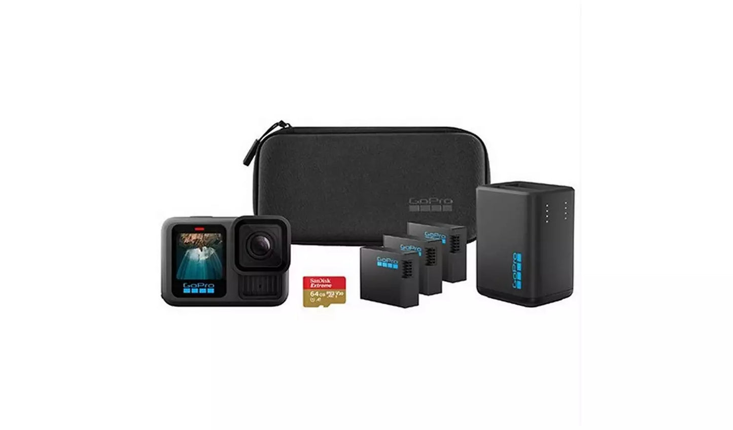 Go Pro Hero13 Extendend Power Bundle - Black (New) Go Pro