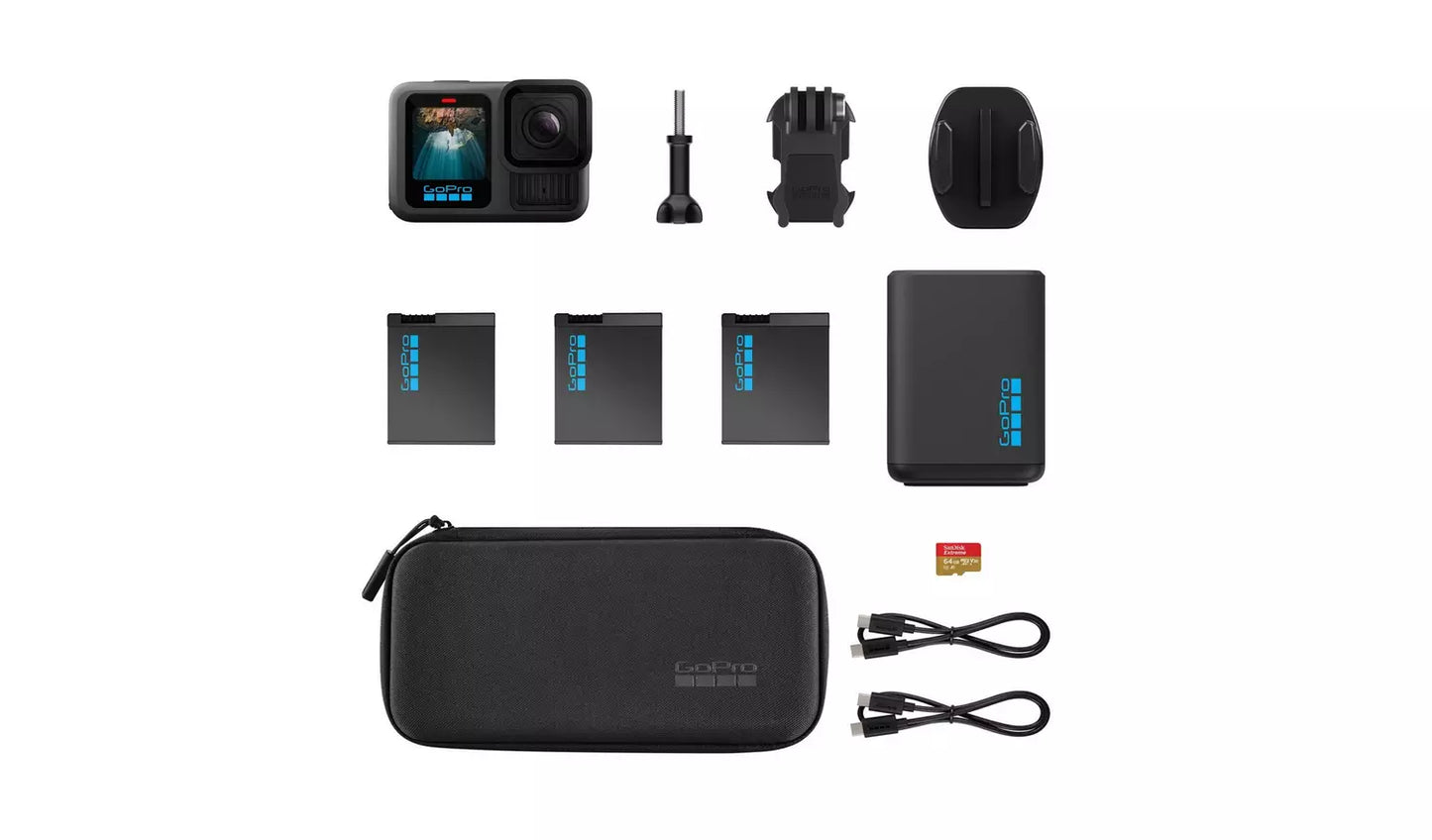 Go Pro Hero13 Extendend Power Bundle - Black (New) Go Pro
