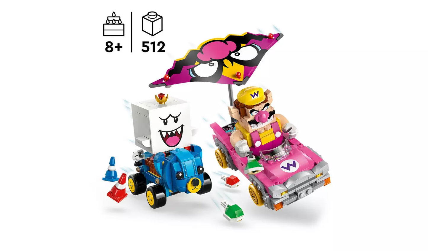 LEGO Super Mario Mario Kart – Wario & King Boo Toy Set | Ages 8+ | Model 72038 | New LEGO