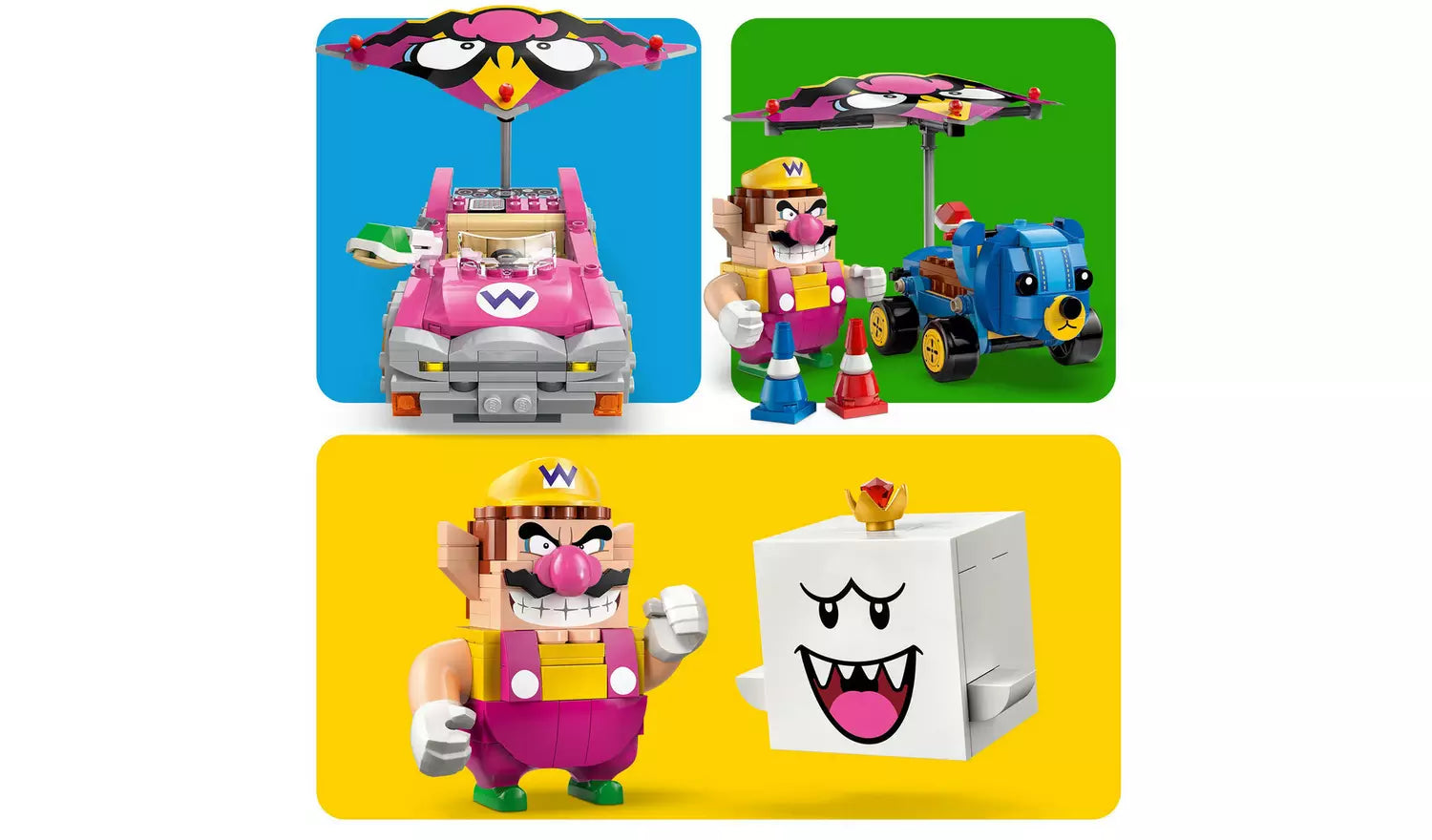 LEGO Super Mario Mario Kart – Wario & King Boo Toy Set | Ages 8+ | Model 72038 | New LEGO