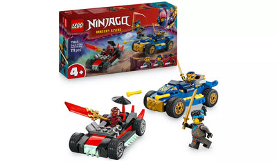 LEGO NINJAGO Rogue vs. Drix Race Car Duel Building Toy | Ages 4+ | Model 71840 | New LEGO