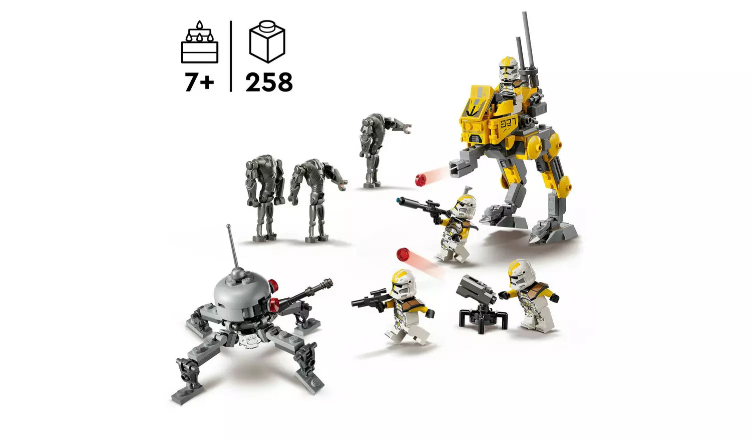 LEGO Star Wars 327th Star Corps Clone Troopers Battle Pack | Ages 7+ | Model 75431 | New LEGO