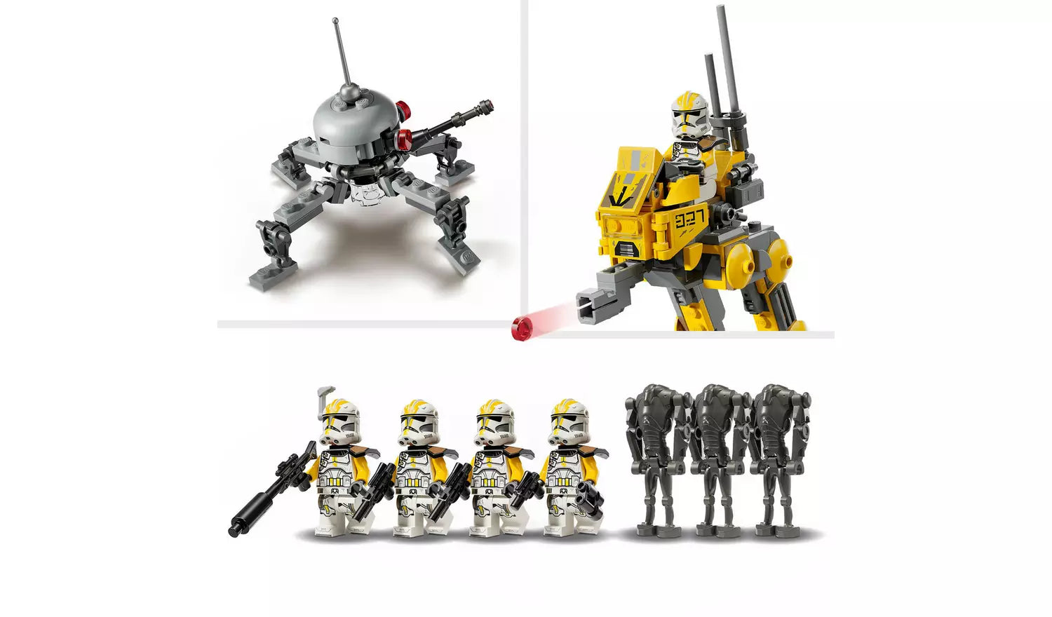 LEGO Star Wars 327th Star Corps Clone Troopers Battle Pack | Ages 7+ | Model 75431 | New LEGO