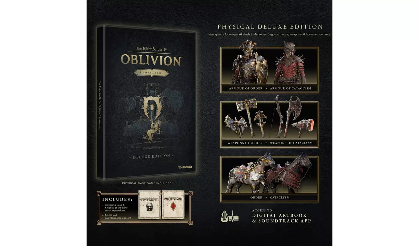 The Elder Scrolls IV: Oblivion Remastered – Physical Deluxe Edition | PS5 | Ages 18+ (New) PS5