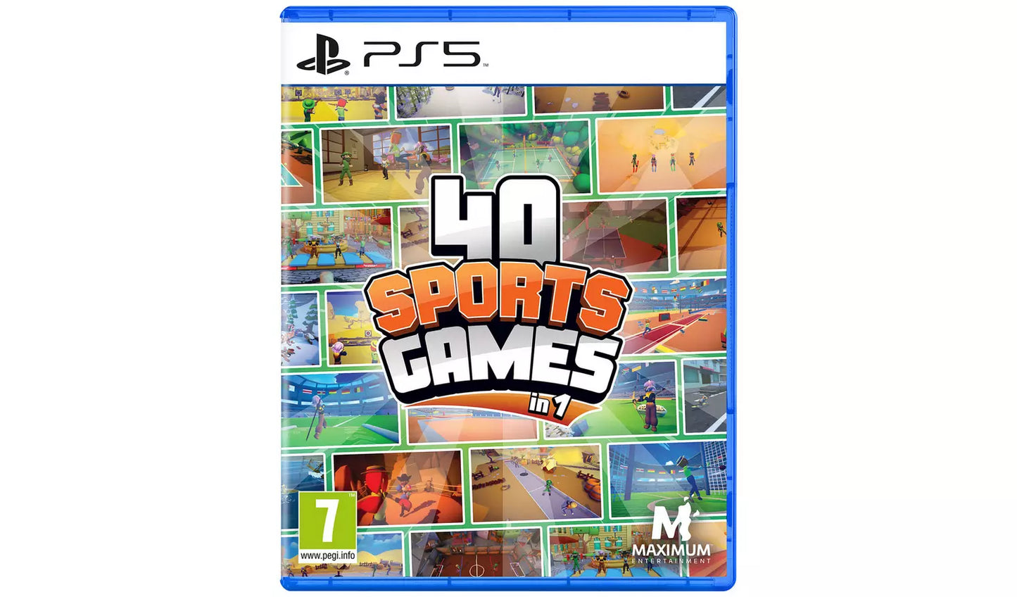 40 Sports Games In 1 – PS5 | Physical Disc | 7+ (New) PS5