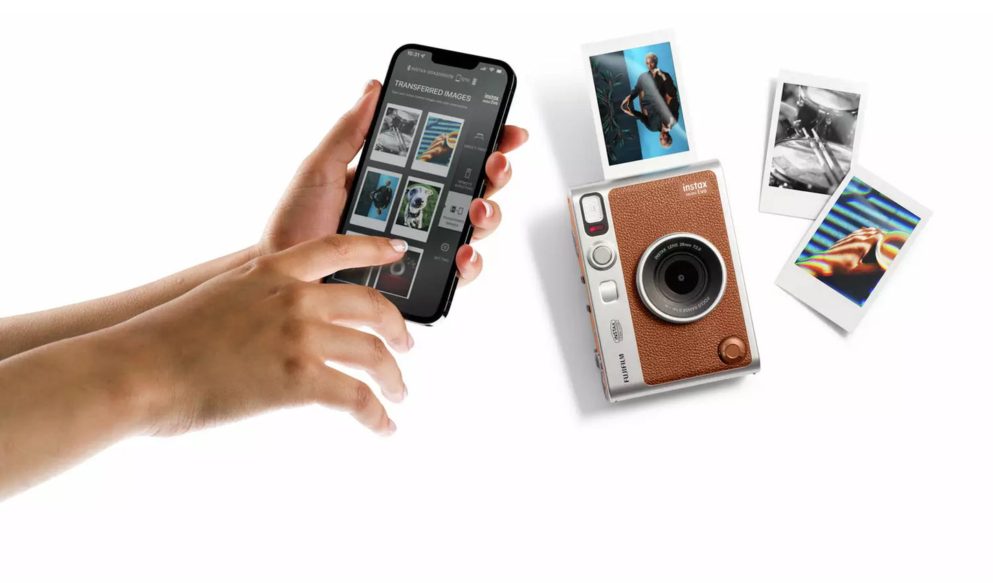 Fujifilm instax mini Evo Instant Camera – Brown (New) Fujifilm
