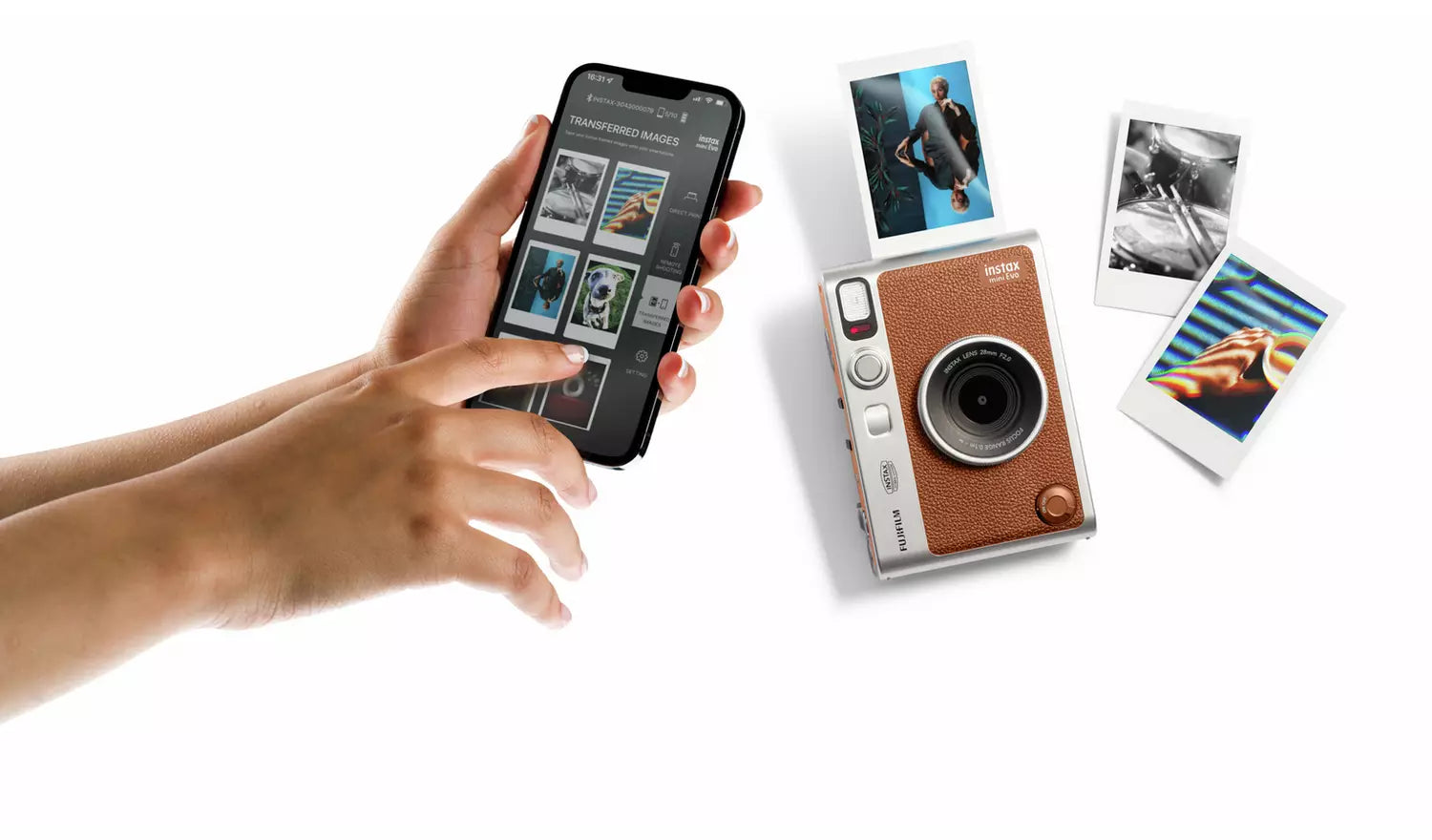 Fujifilm instax mini Evo Instant Camera – Brown (New) Fujifilm
