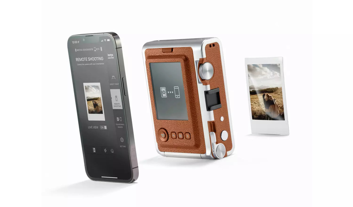 Fujifilm instax mini Evo Instant Camera – Brown (New) Fujifilm