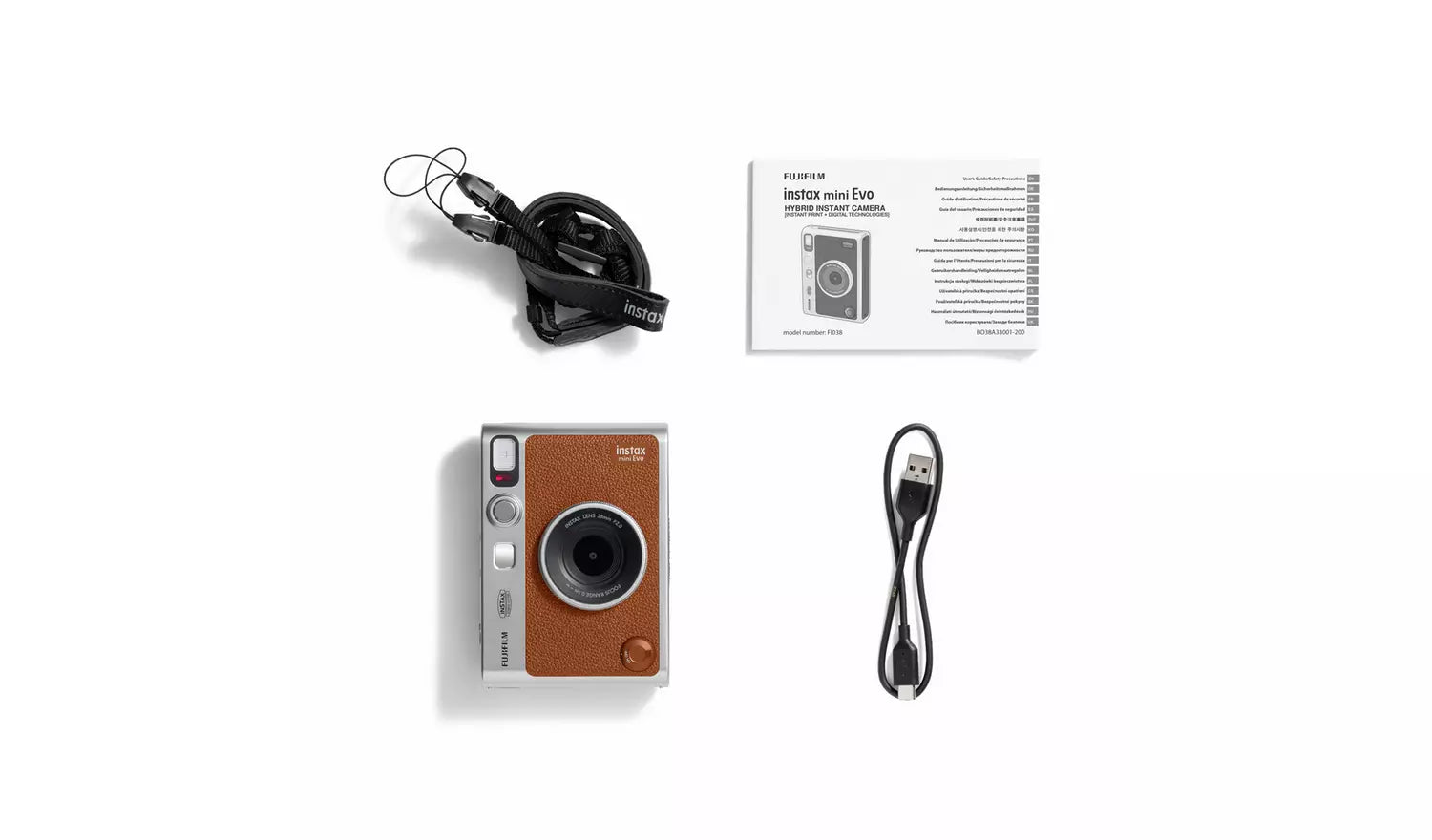 Fujifilm instax mini Evo Instant Camera – Brown (New) Fujifilm