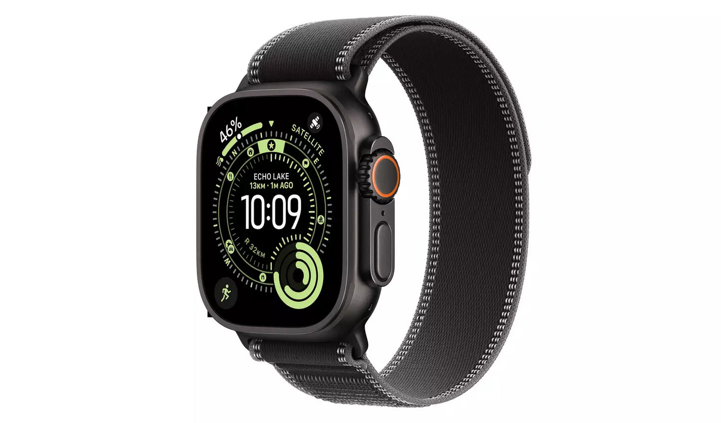 Apple Watch Ultra 3 GPS+Cell 49mm Bright Blue Trail Loop - (New) Charcoal Trail Apple