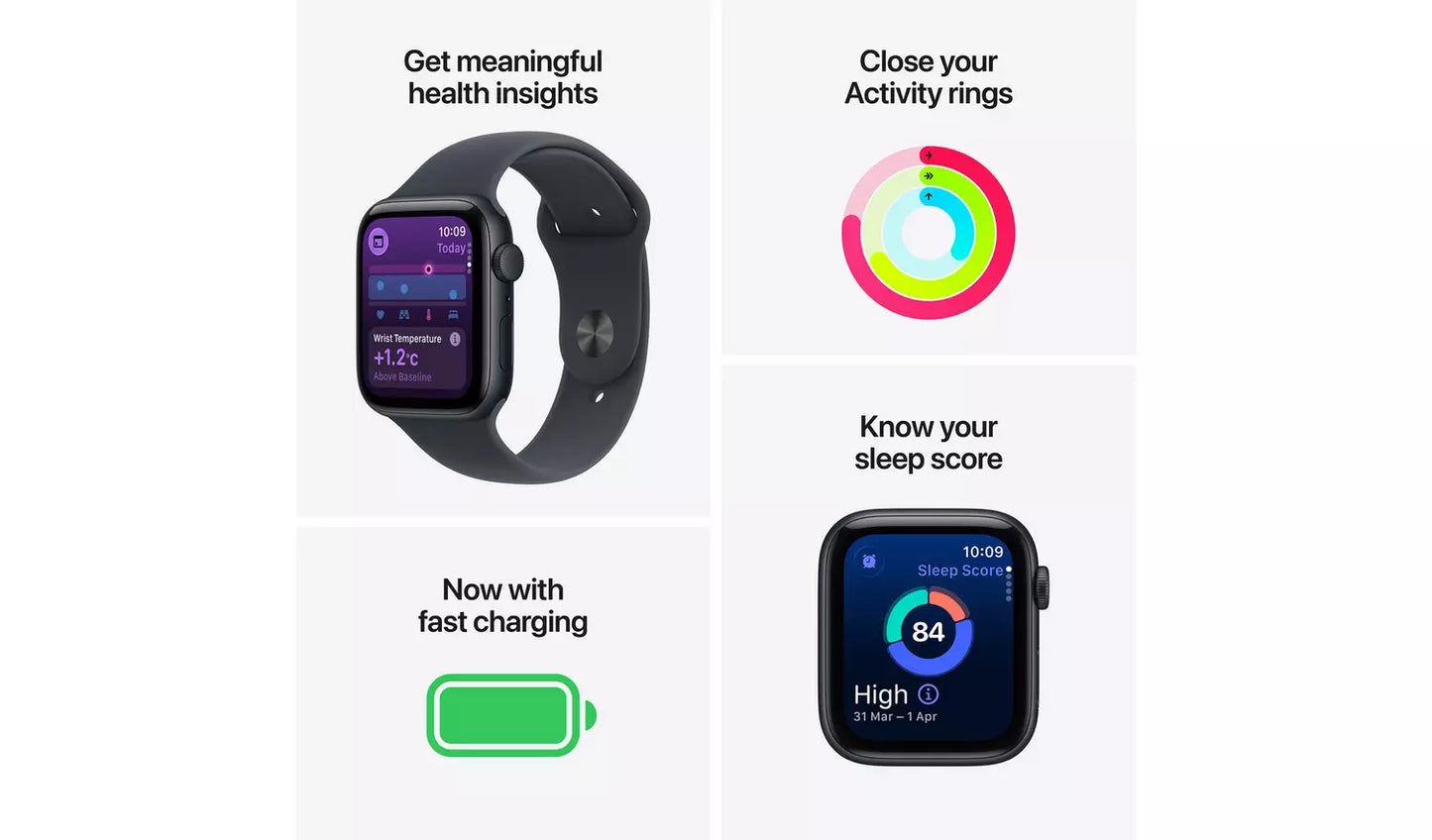 Apple Watch SE 3 GPS 40mm Aluminium Midnight - S/M (Excellent Condition) Apple