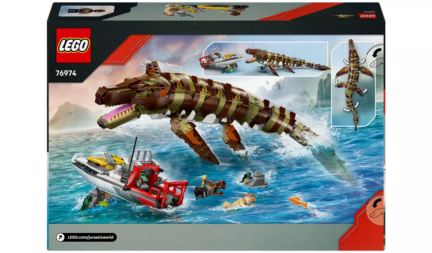 LEGO Jurassic World Mosasaurus Boat Mission | Ages 9+ | Model 76974 | New LEGO