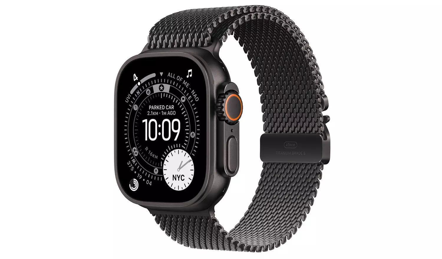 Apple Watch Ultra 3 GPS+Cell 49mm Medium Black Milanese Loop - (New) Apple