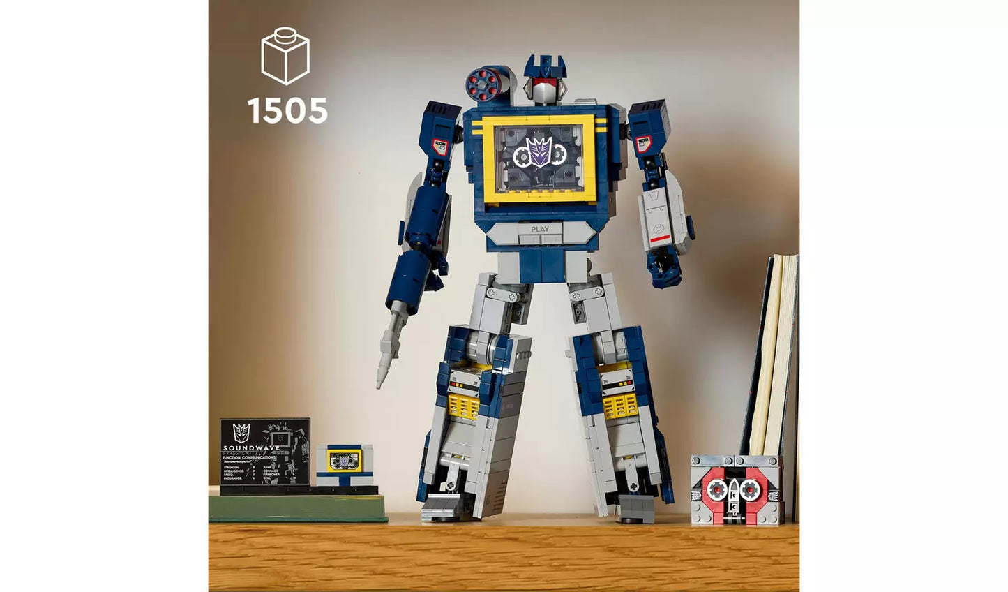 LEGO Icons Transformers: Soundwave Set for Adults | Model 10358 | Ages 18+ | New LEGO