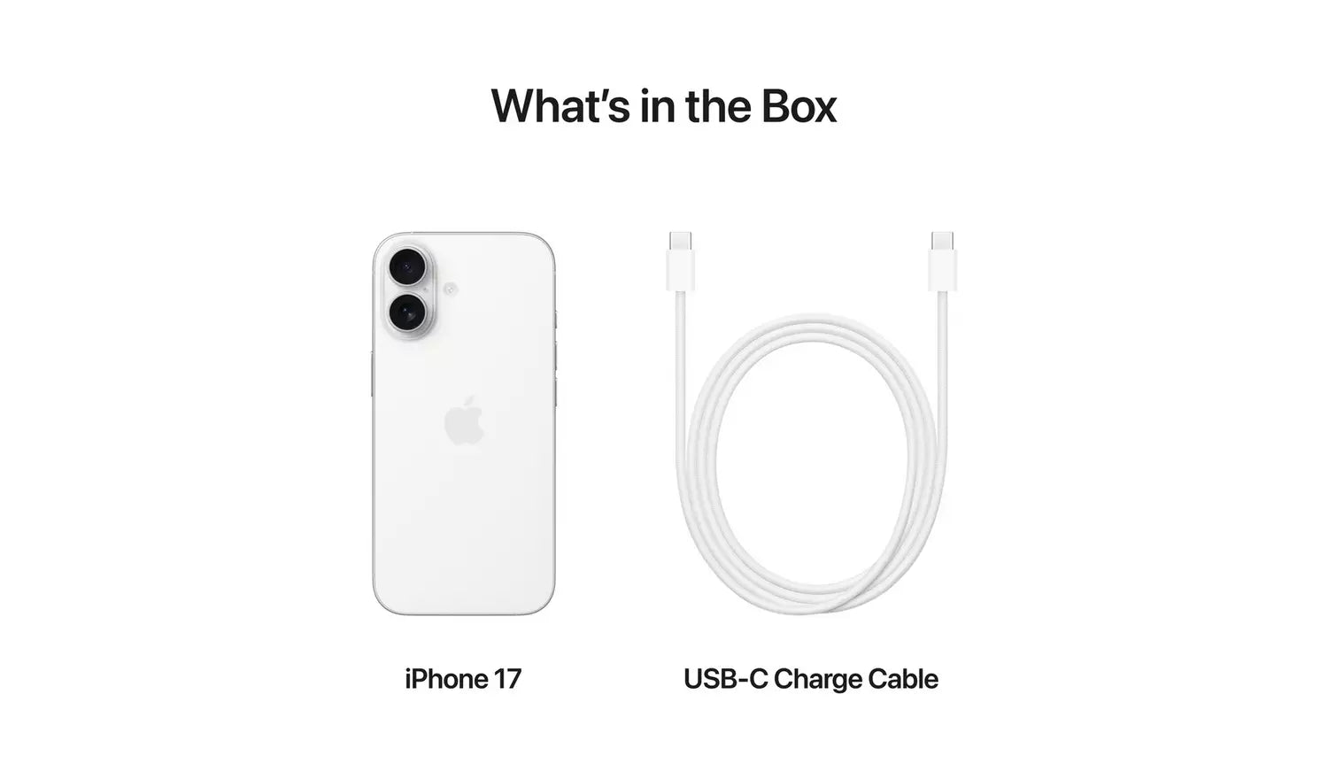 SIM-Free iPhone 17 5G 256GB White AI Smartphone (New) Apple