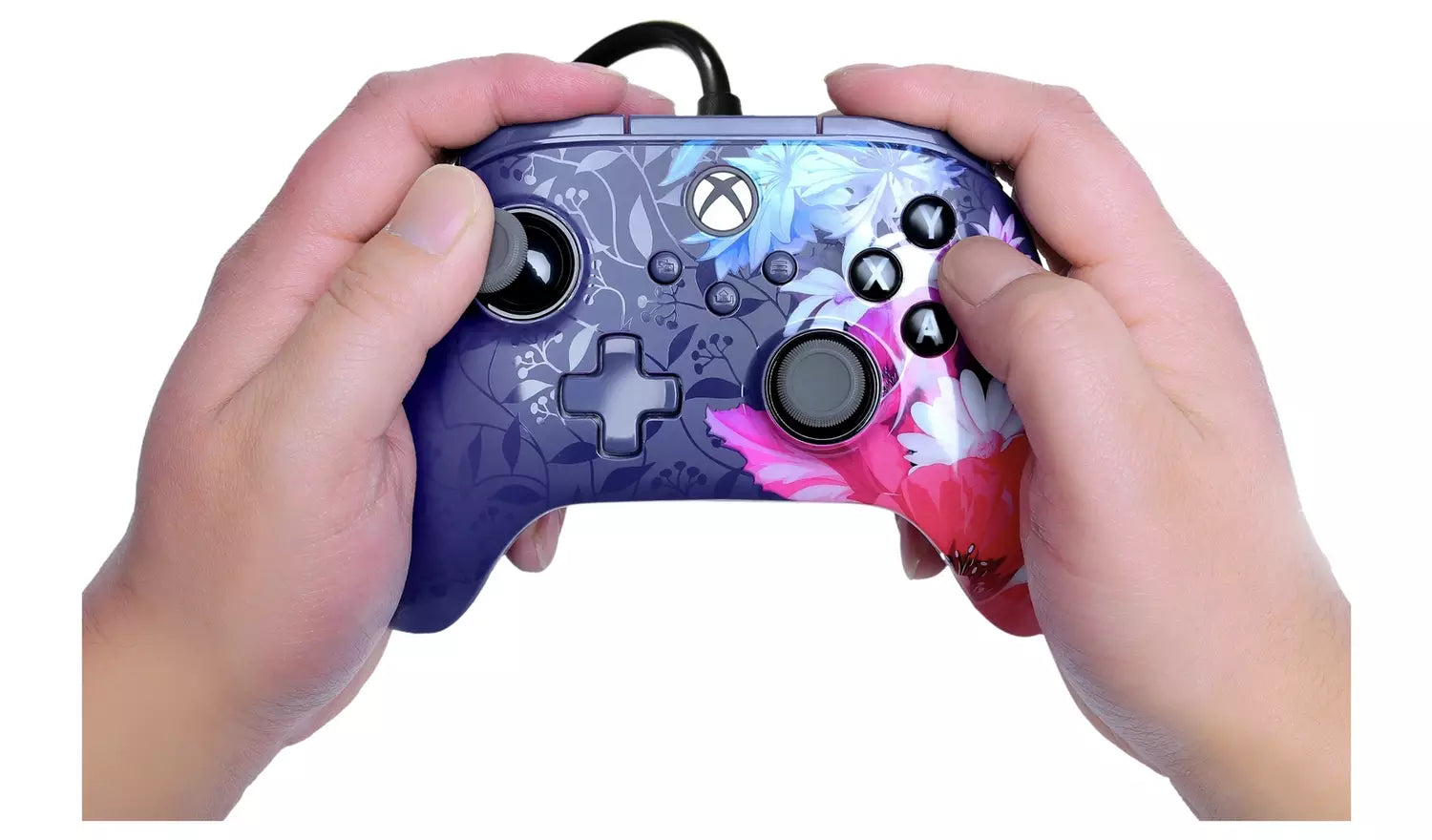 PowerA Hall Effect Advantage+ Xbox Wired Controller – Night Blossom (New) Xbox
