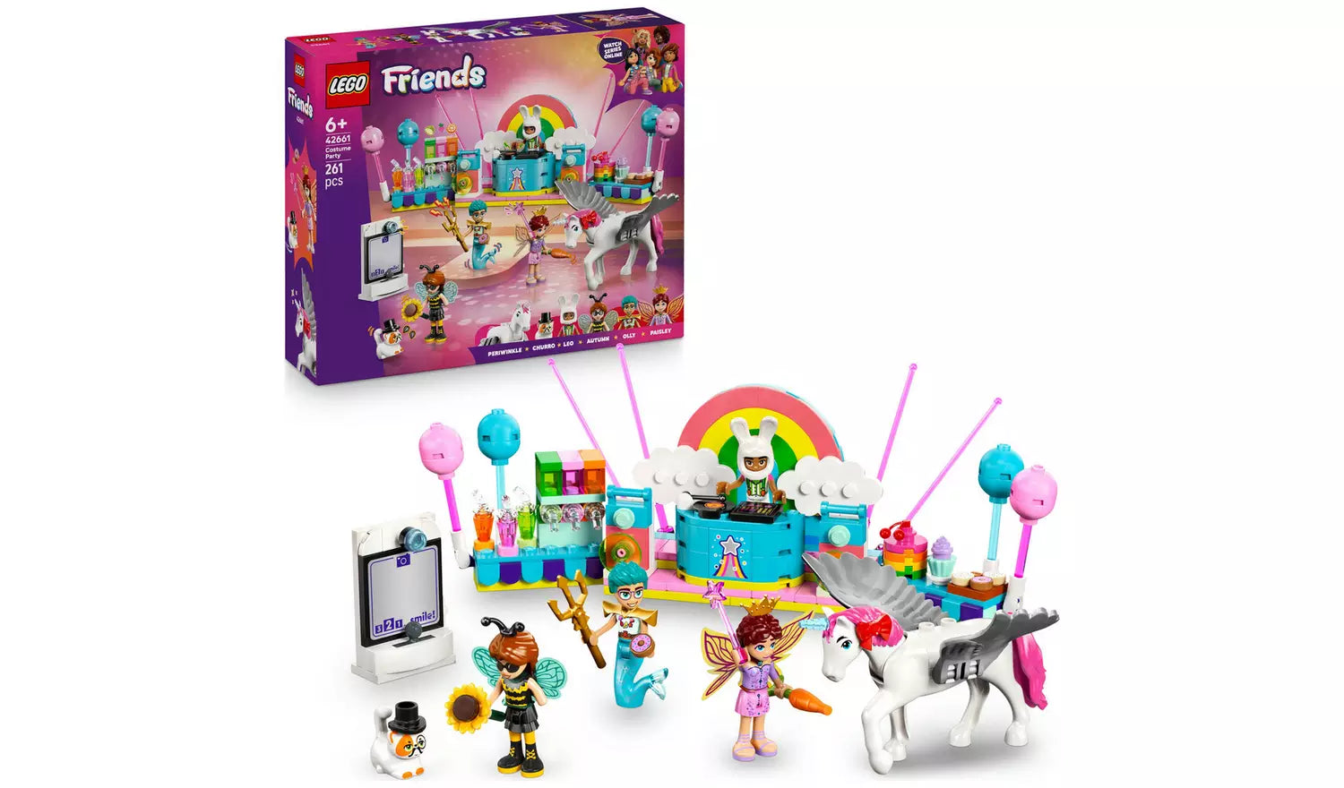 LEGO Friends Costume Party with Unicorn & Fairy Set | Ages 6+ | Model 42661 | 261 Pieces | New LEGO
