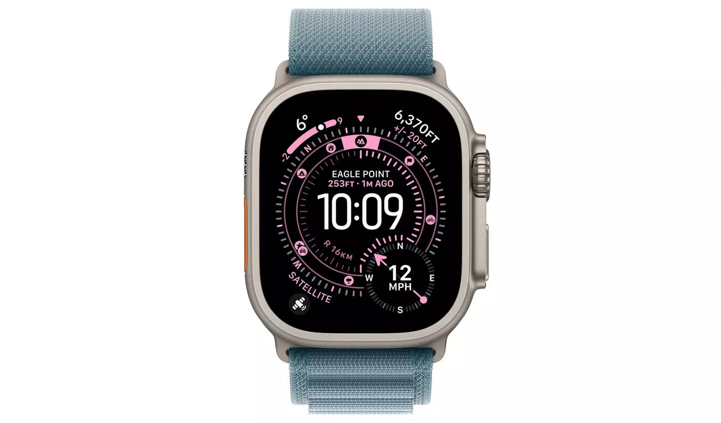 Apple Watch Ultra 3 GPS+Cell 49mm Light Blue Alpine Loop - (New) Apple