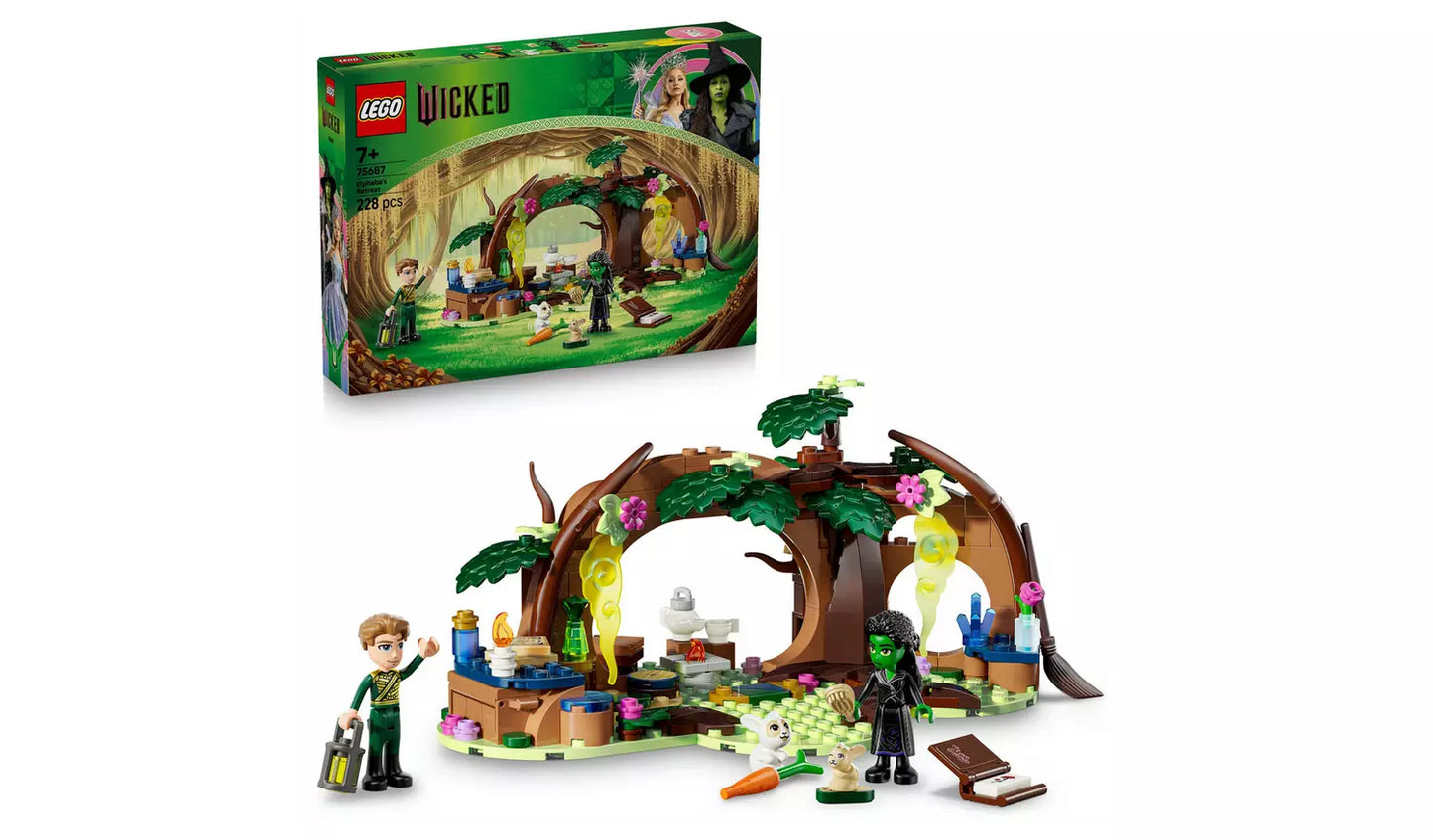 LEGO Wicked Elphaba’s Retreat Forest Toy for Kids | Ages 7+ | Model 75687 | New LEGO
